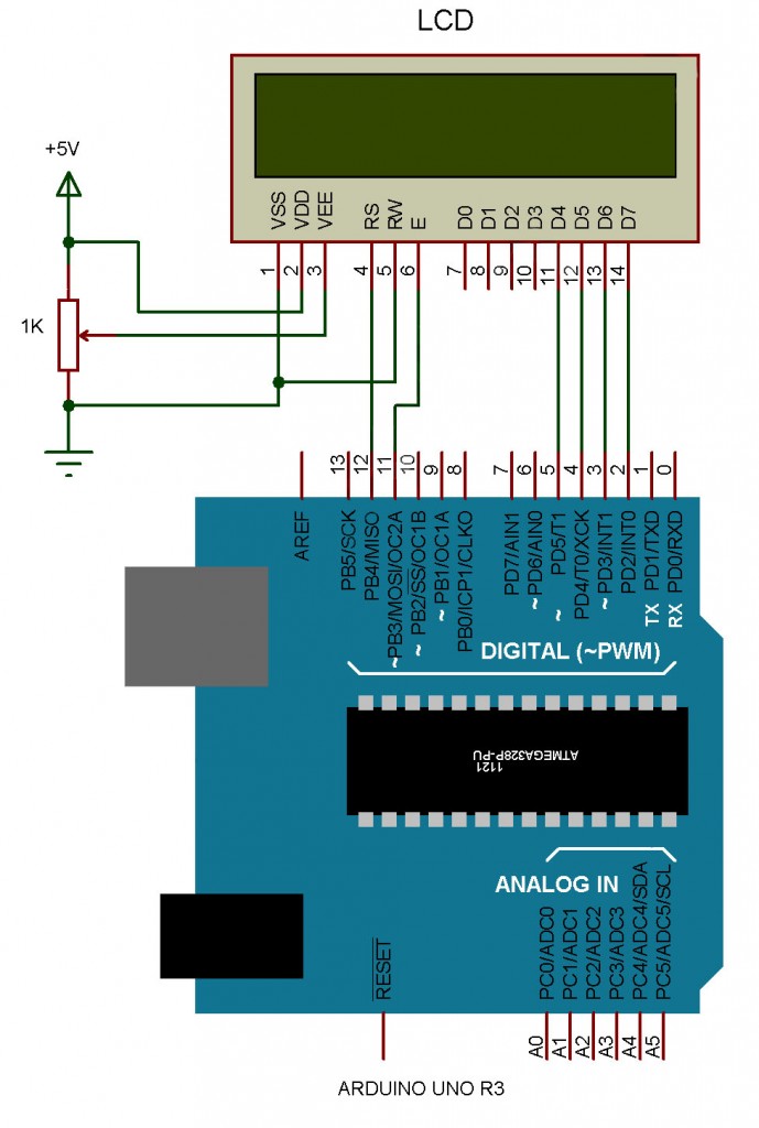 How To Interface Liquid Crystal Display Using An Arduino