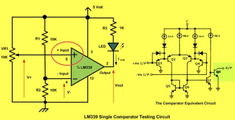 OP-Amp Comparator Circuit Working and Its Applications