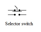 Selector Switch 2 Position Symbol