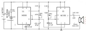 Police Siren Circuit Working Using NE555 Timer And Application