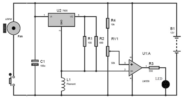 Air Flow Sensor Circuit Diagram
