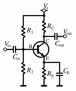 Transistor as an Amplifier : Common Emitter Amplifier Circuit & Its Working