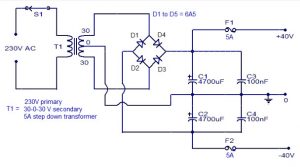 150 Watt Power Amplifier Circuit Working and Applications