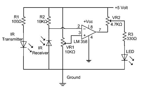 IR Sensor : Circuit Diagram, Types Working with Applications