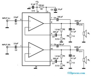 TDA2005 Amplifier Datasheet : Working & Its Applications