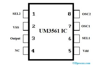 UM3561 IC: Pin Configuration, Circuit Diagram, Features and Specifications