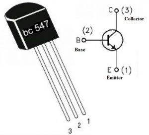 Bc547 Transistor : Pin Configuration, Circuit And Its Applications