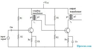 Transformer Coupled Amplifier : Circuit Diagram, Working, and Applications